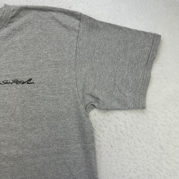 Vintage Sea Ray Boats Shirt Mens XL Gray 2000 PACE Anniversary Tour Short Sleeve - Picture 6 of 12